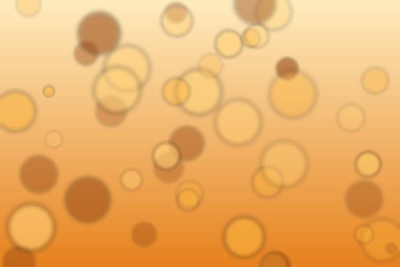 Generated abstract artwork, amber bokeh: bokeh pattern in amber tones