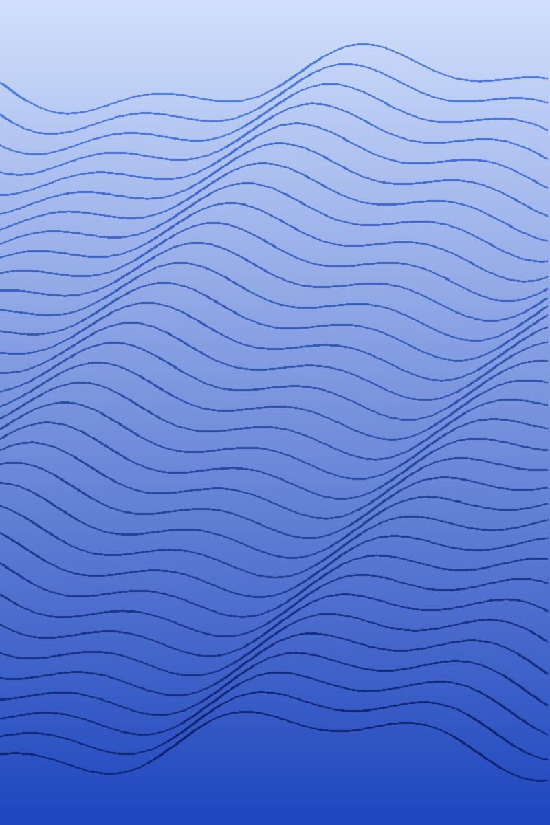 Generated abstract artwork, harbour blue: waves pattern in cobalt tones