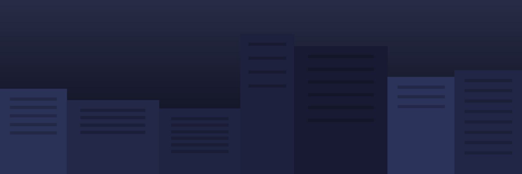 Generated abstract artwork, night skyline: bars pattern in night tones