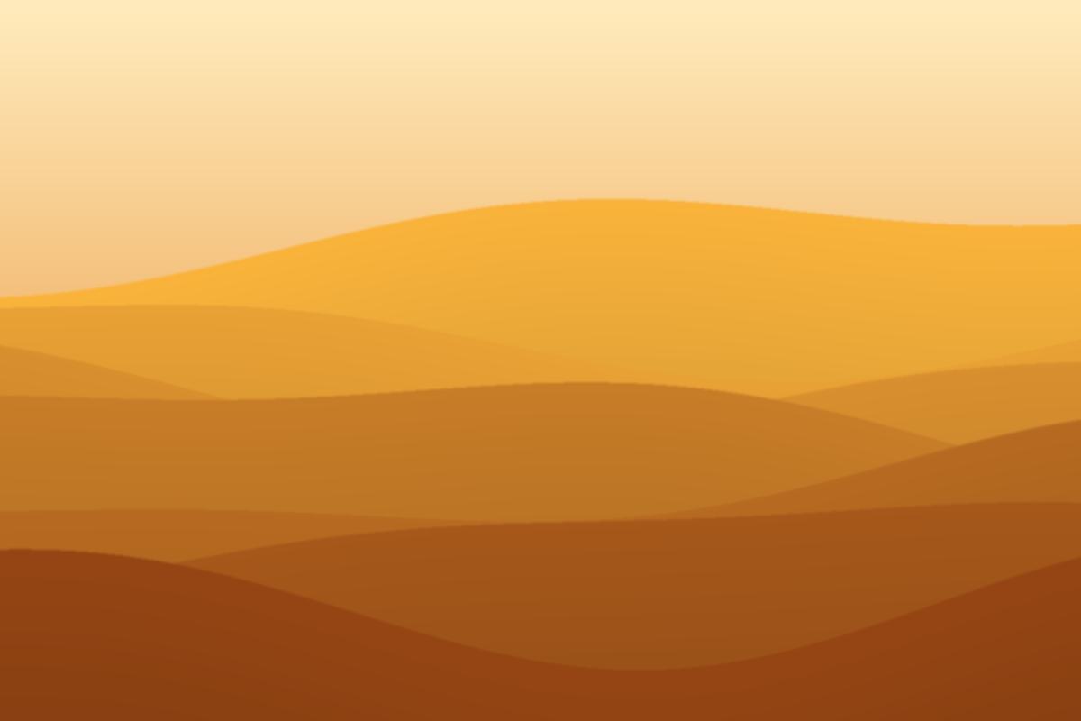 Generated abstract artwork, amber sweep: dunes pattern in amber tones