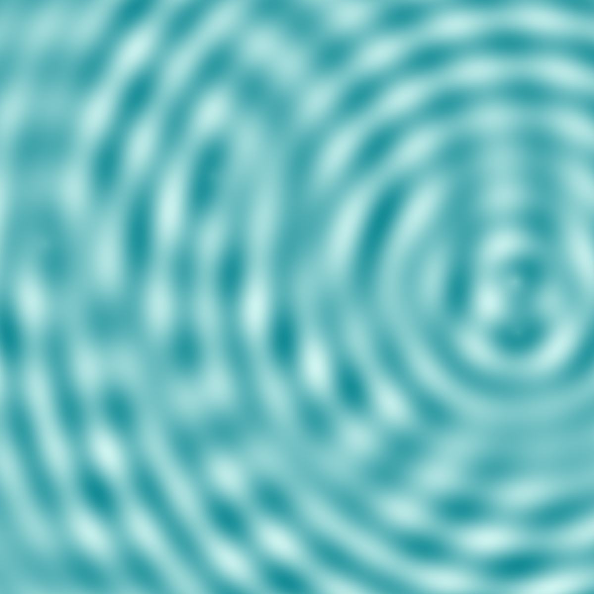 Generated abstract artwork, aqua ripples: ripples pattern in aqua tones