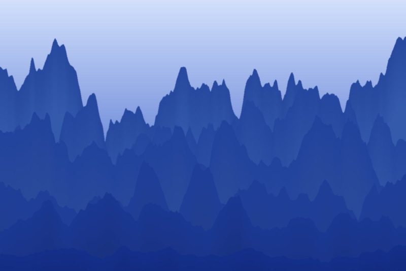 Generated abstract artwork, cobalt ridge: ridges pattern in cobalt tones