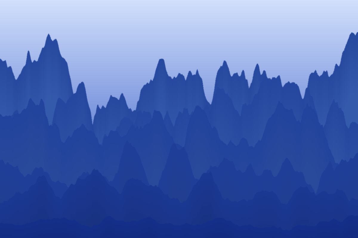 Generated abstract artwork, cobalt ridge: ridges pattern in cobalt tones