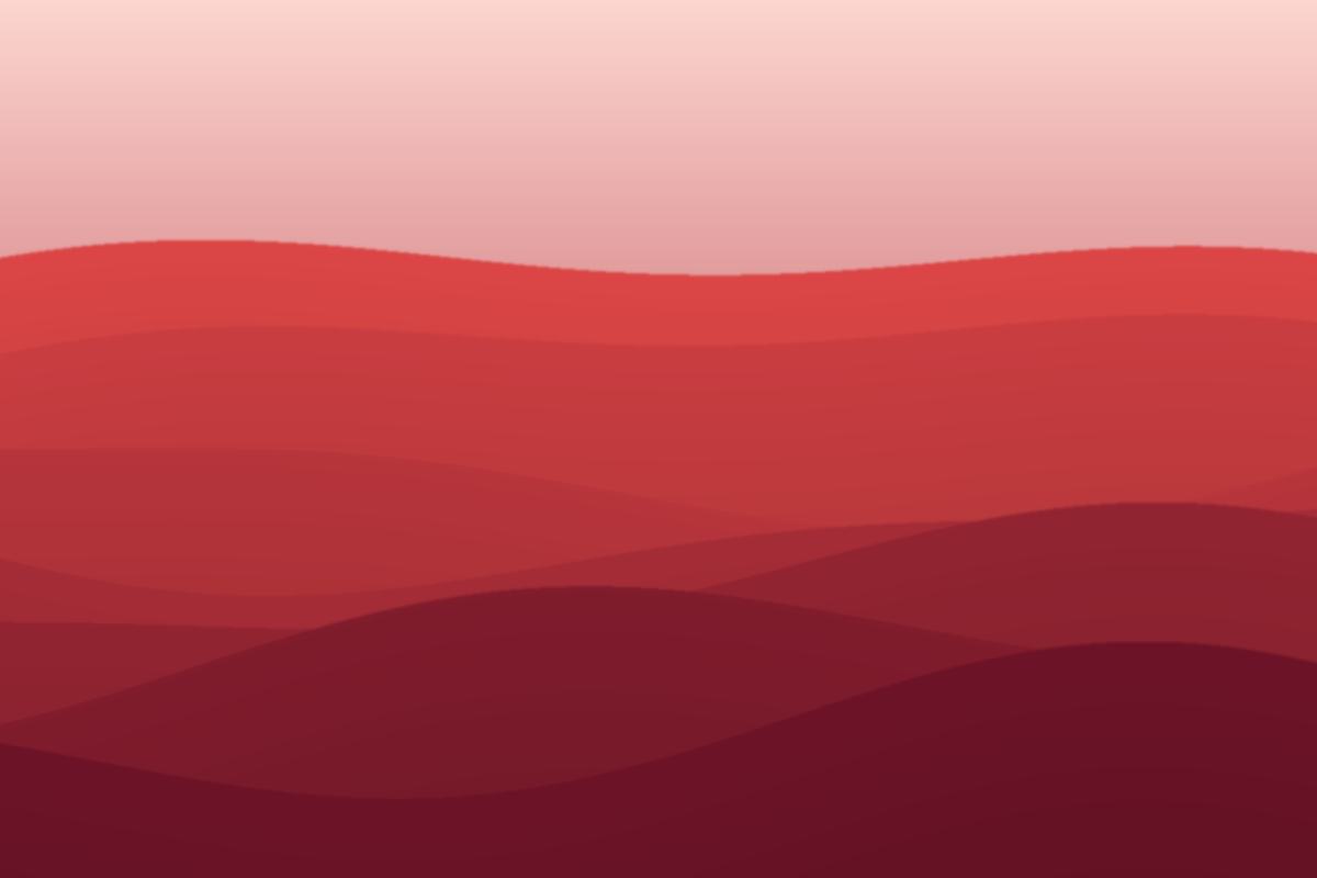 Generated abstract artwork, ember dunes: dunes pattern in crimson tones