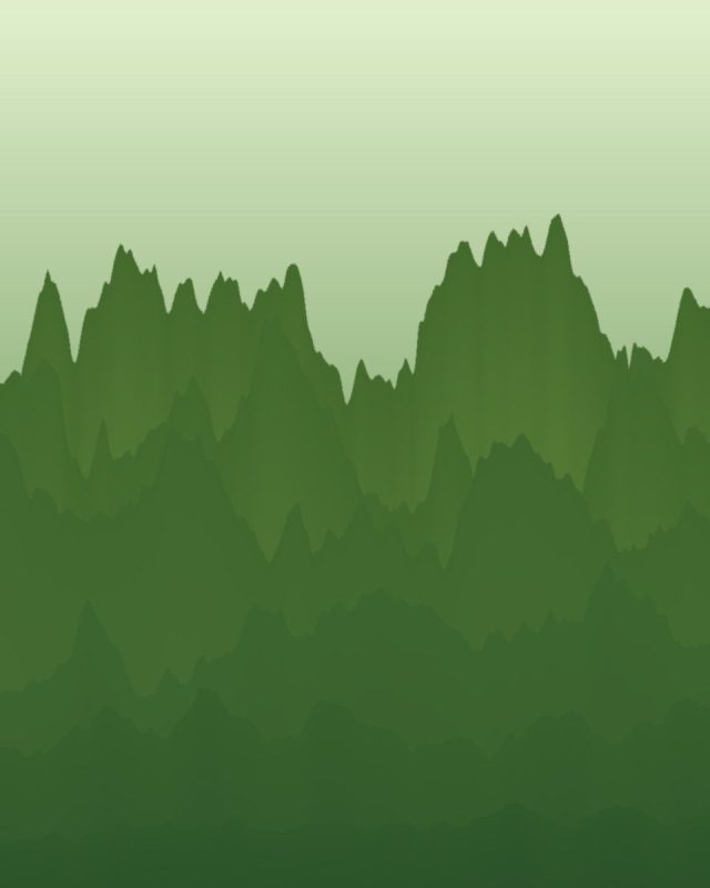 Generated abstract artwork, moss valley: ridges pattern in moss tones