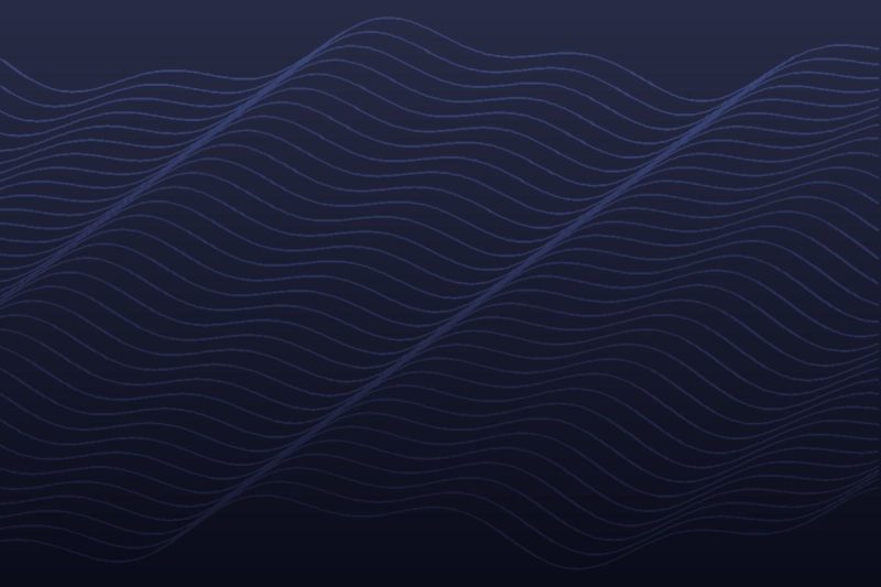 Generated abstract artwork, night swell: waves pattern in night tones