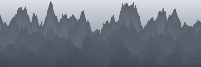 Generated abstract artwork, slate peaks: ridges pattern in slate tones