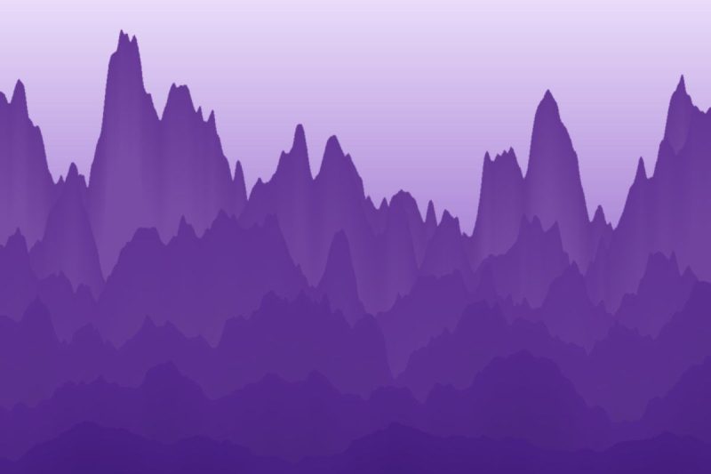 Generated abstract artwork, violet range: ridges pattern in violet tones